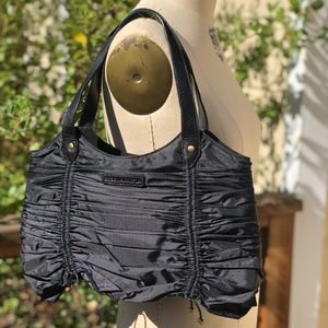 BCBG Ruched Nylon Handbag